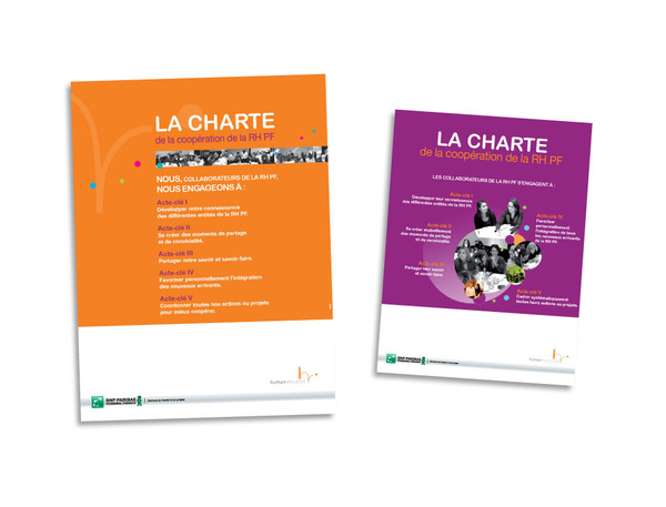 Affiche Pour Une Charte BNP Paribas Secteur RH Portfolio Par