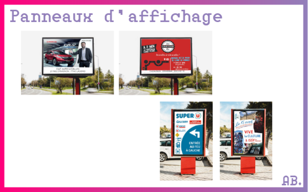 PANNEAUX D'AFFICHAGE