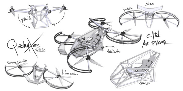 Quadraxes Air Racer _ EVTOL