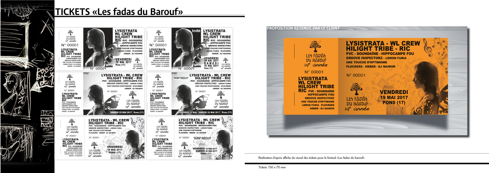 Tickets "les fadas du barouf"