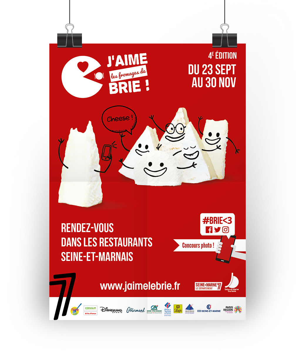 Affiche J'aime les fromages de Brie dition 2016