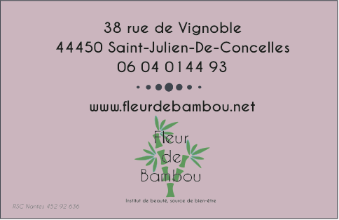 Carte de visite Fleur de Bambou