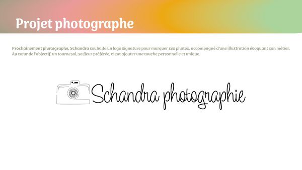 Projet Schandra photographie