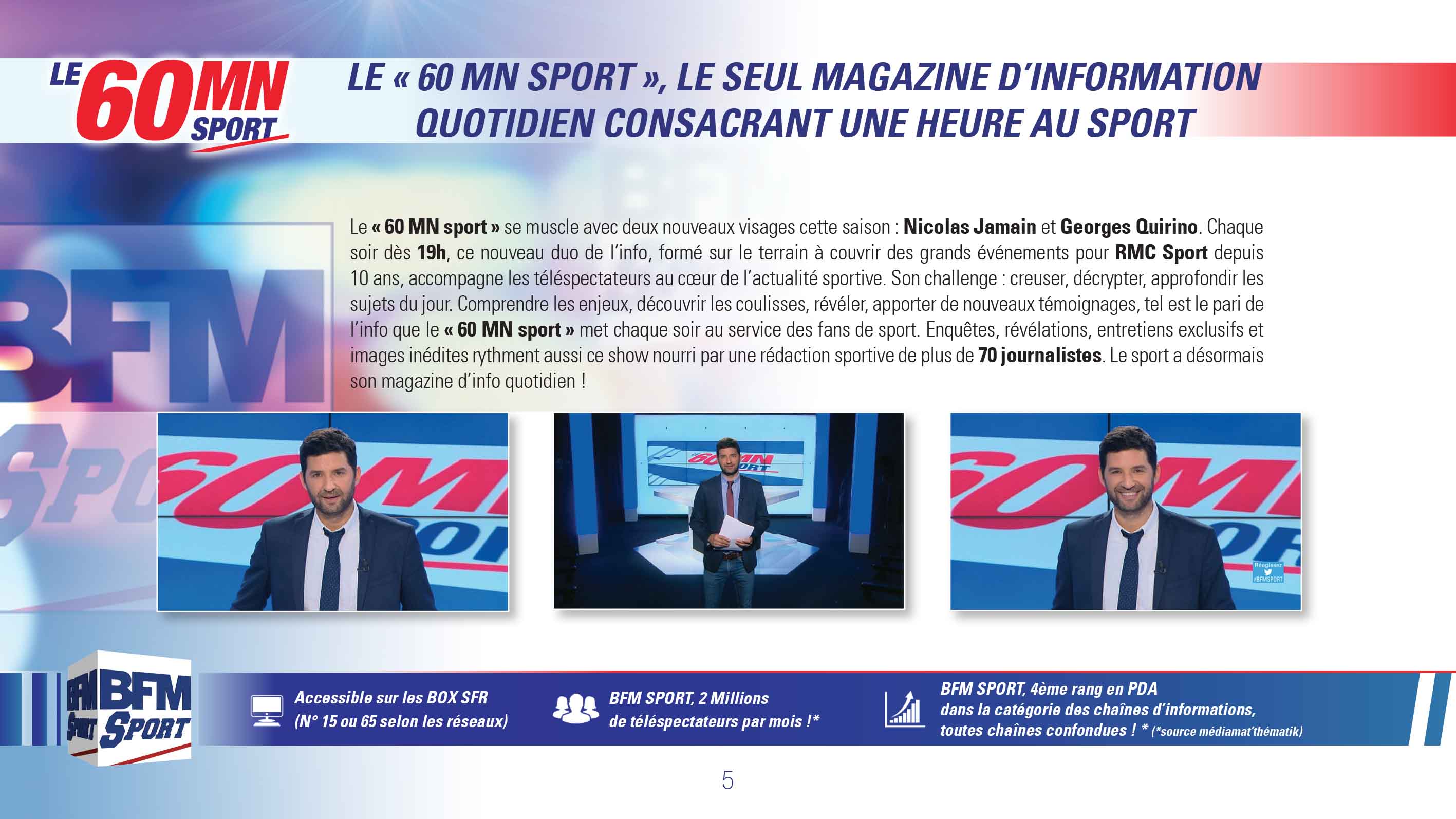 BFM Sport - Plaquette E-mailing PDF