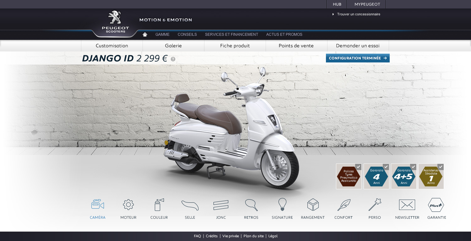 SITE INTERNET PEUGEOT DJANGO