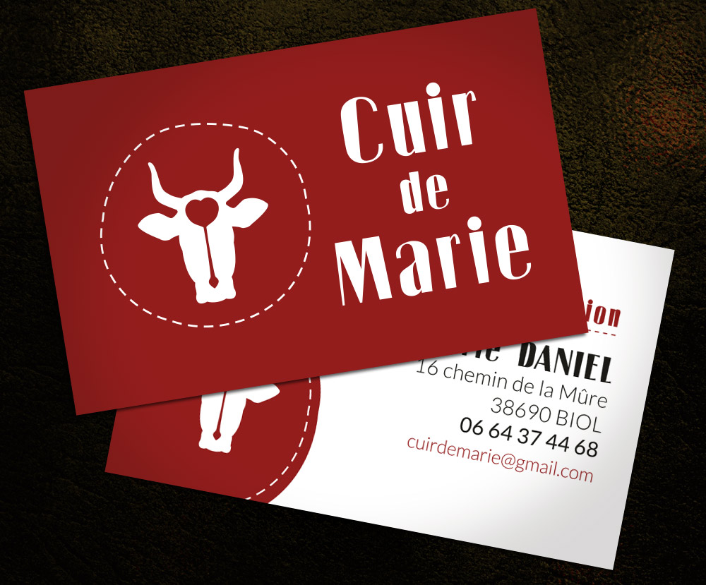 Identit visuelle Cuir de Marie