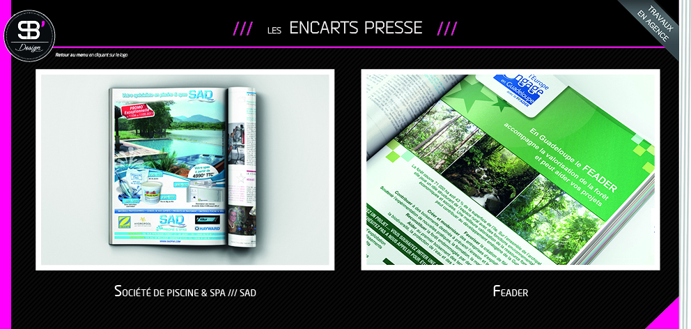 Cration d'encarts presse  