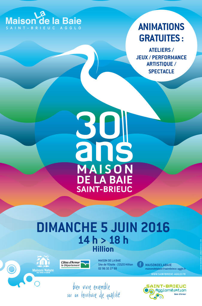 Affiche 30 ans des Mdiathques de la Baie