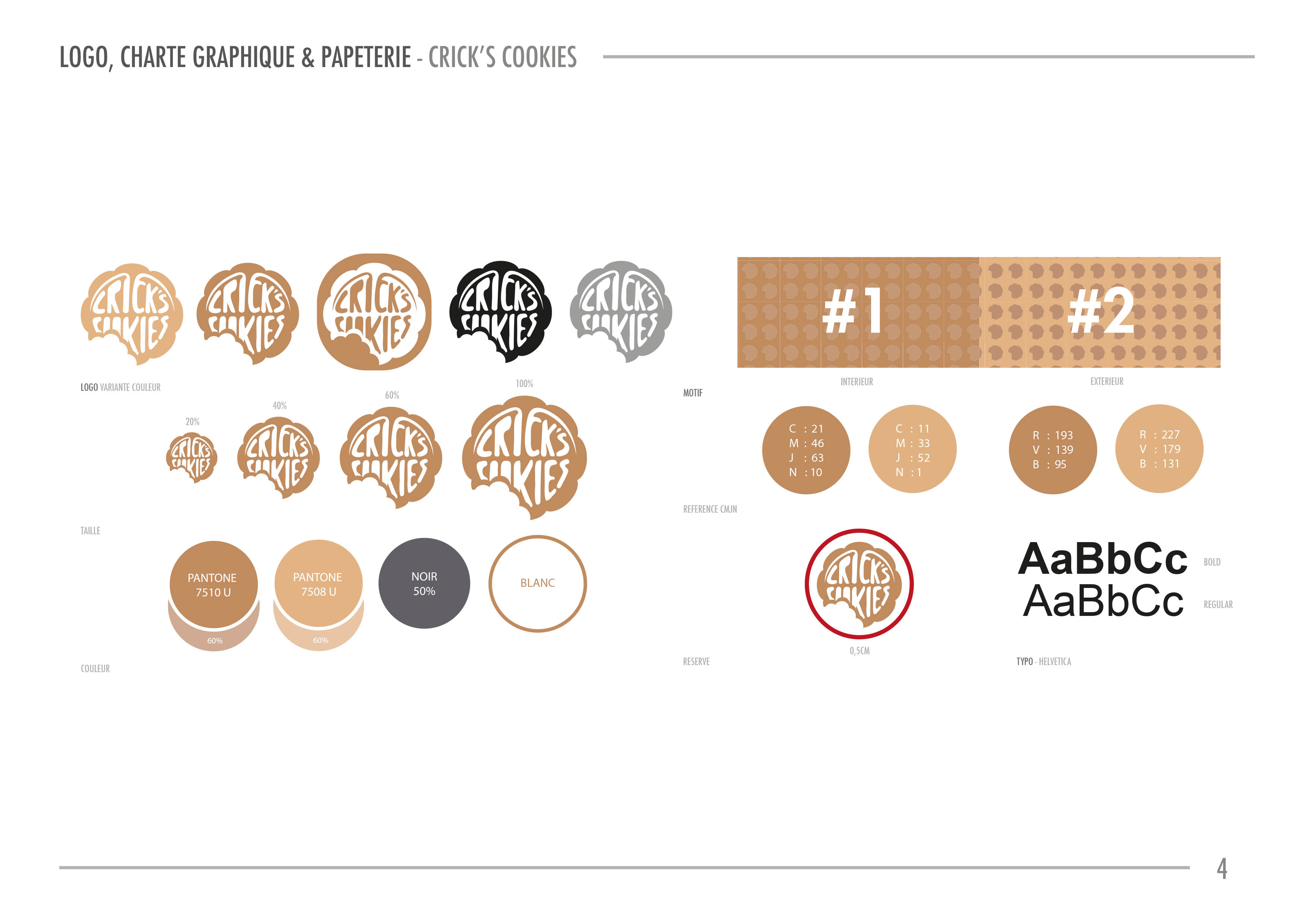 Logo, Charte Graphique - Crick's Cookies