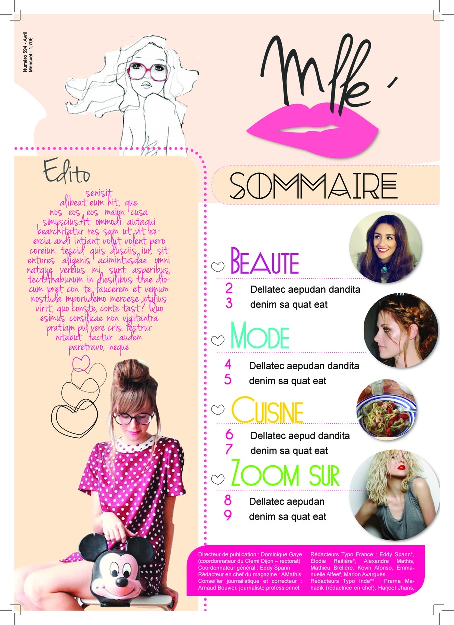 Magazine Mlle'