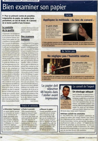 BIEN EXAMINER SON PAPIER