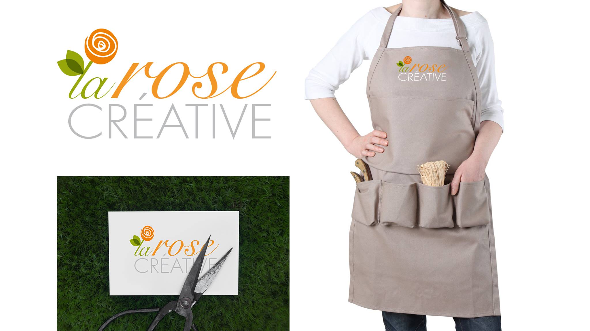 Cration d'un logo pour "La Rose CREATIVE" Fleuriste.