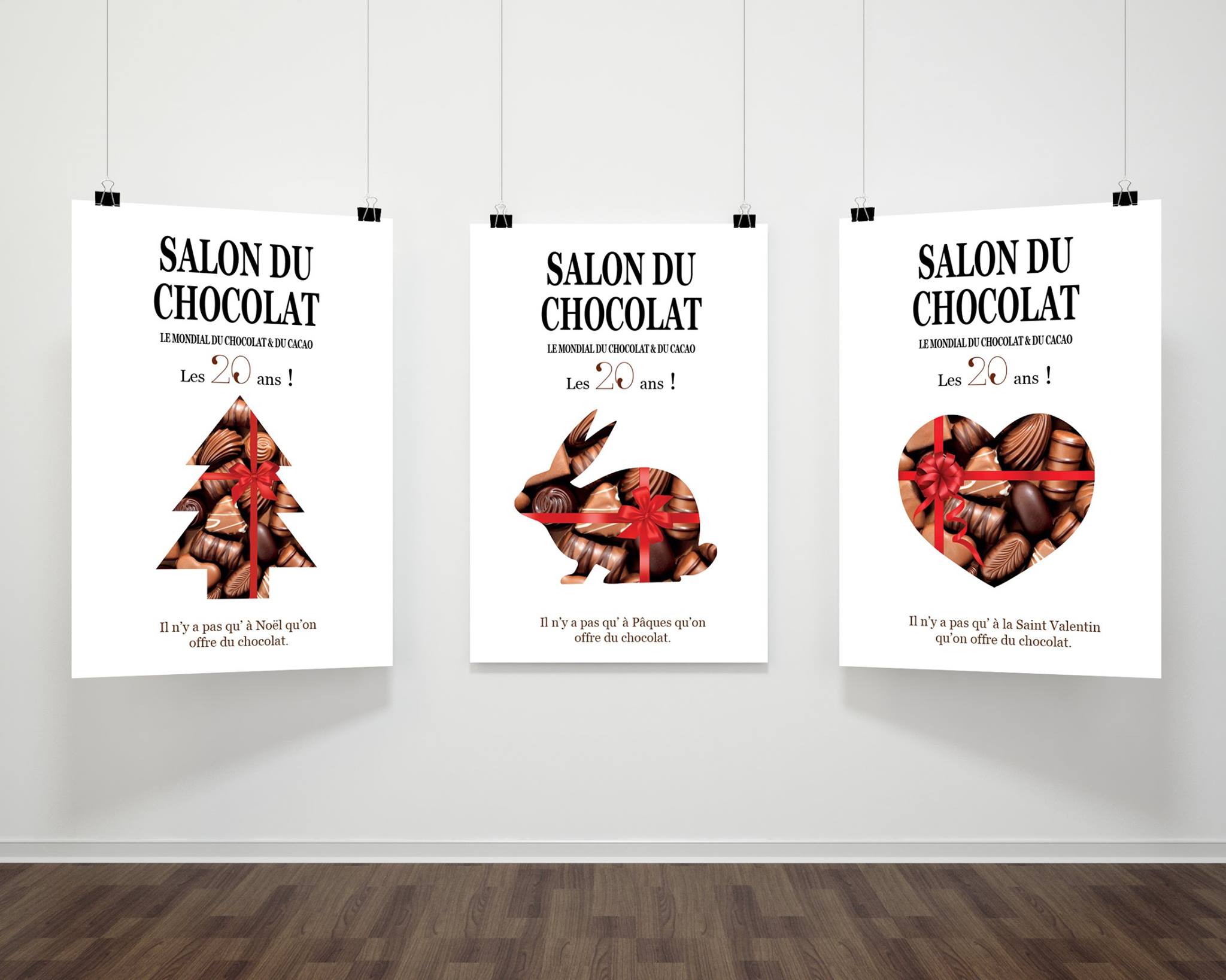 Cration de visuels "Le salon du chocolat de Paris"