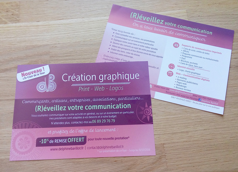 Flyer Graphiste web & print