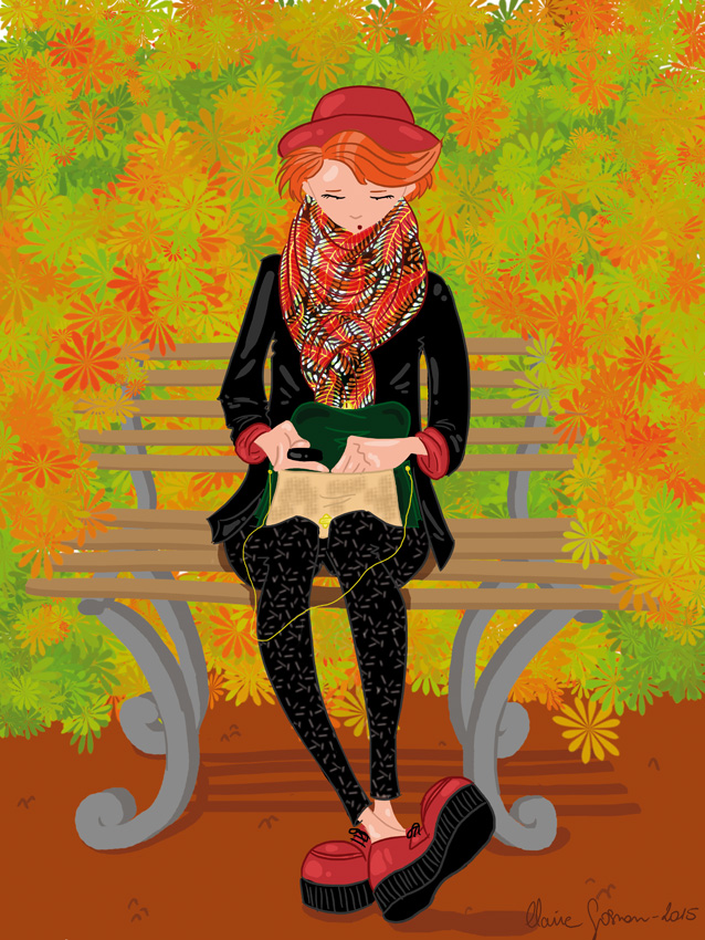 Femme en automne