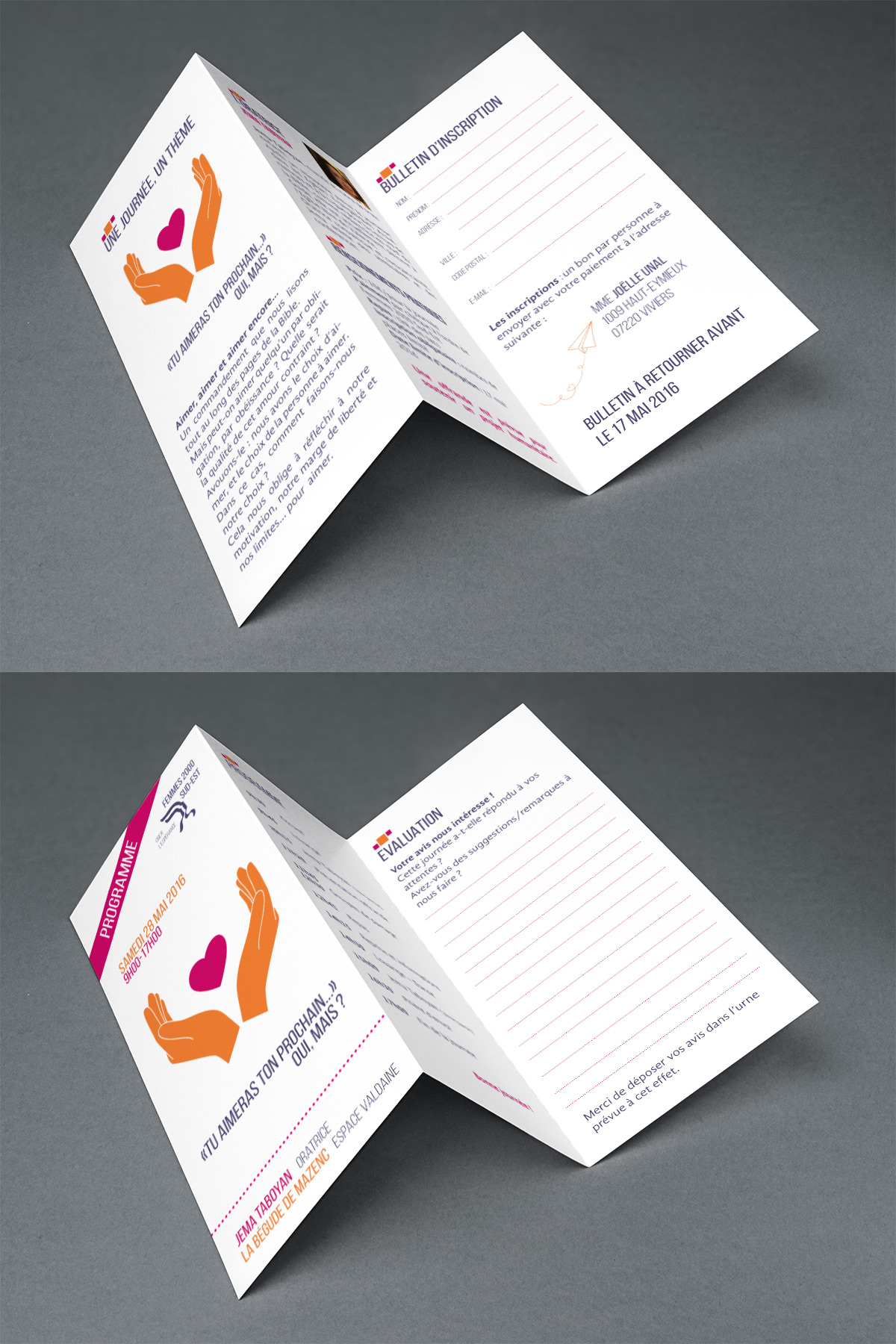  Cration Flyer & programme // Association Femmes 2000 Sud-Est