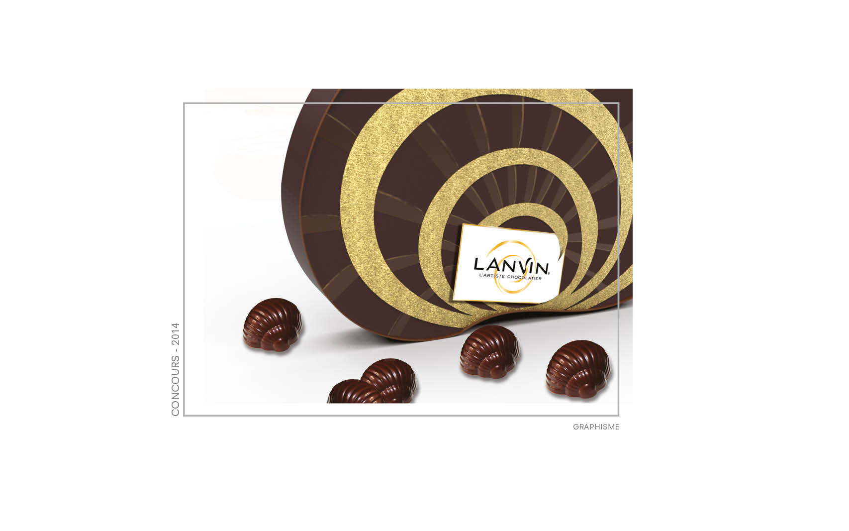 Graphisme des chocolats Lanvin