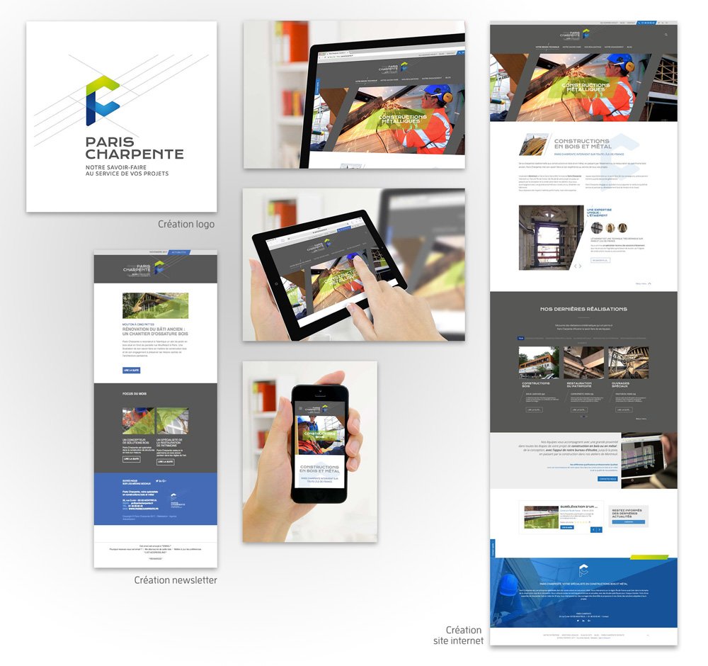 Projet global de communication  (logo, charte graphique, site internet, newslett