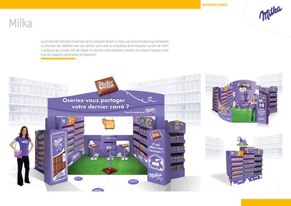 Animation stand - Milka