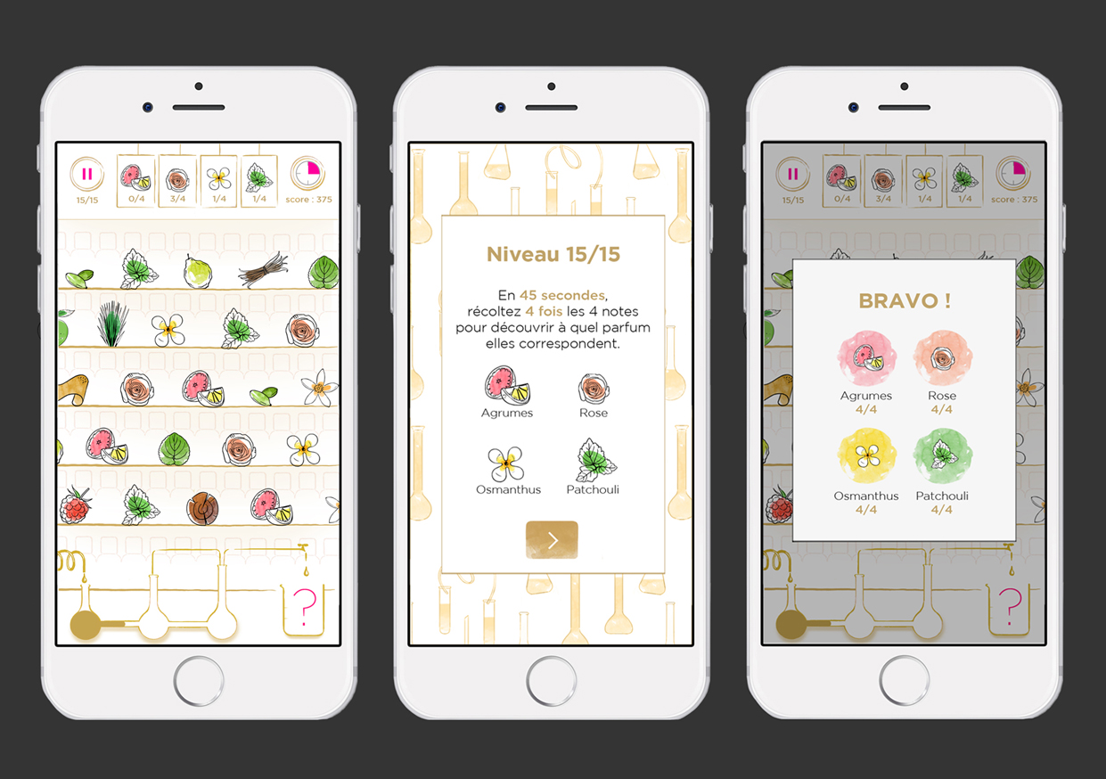 UI design et illustration, application jeu mobile