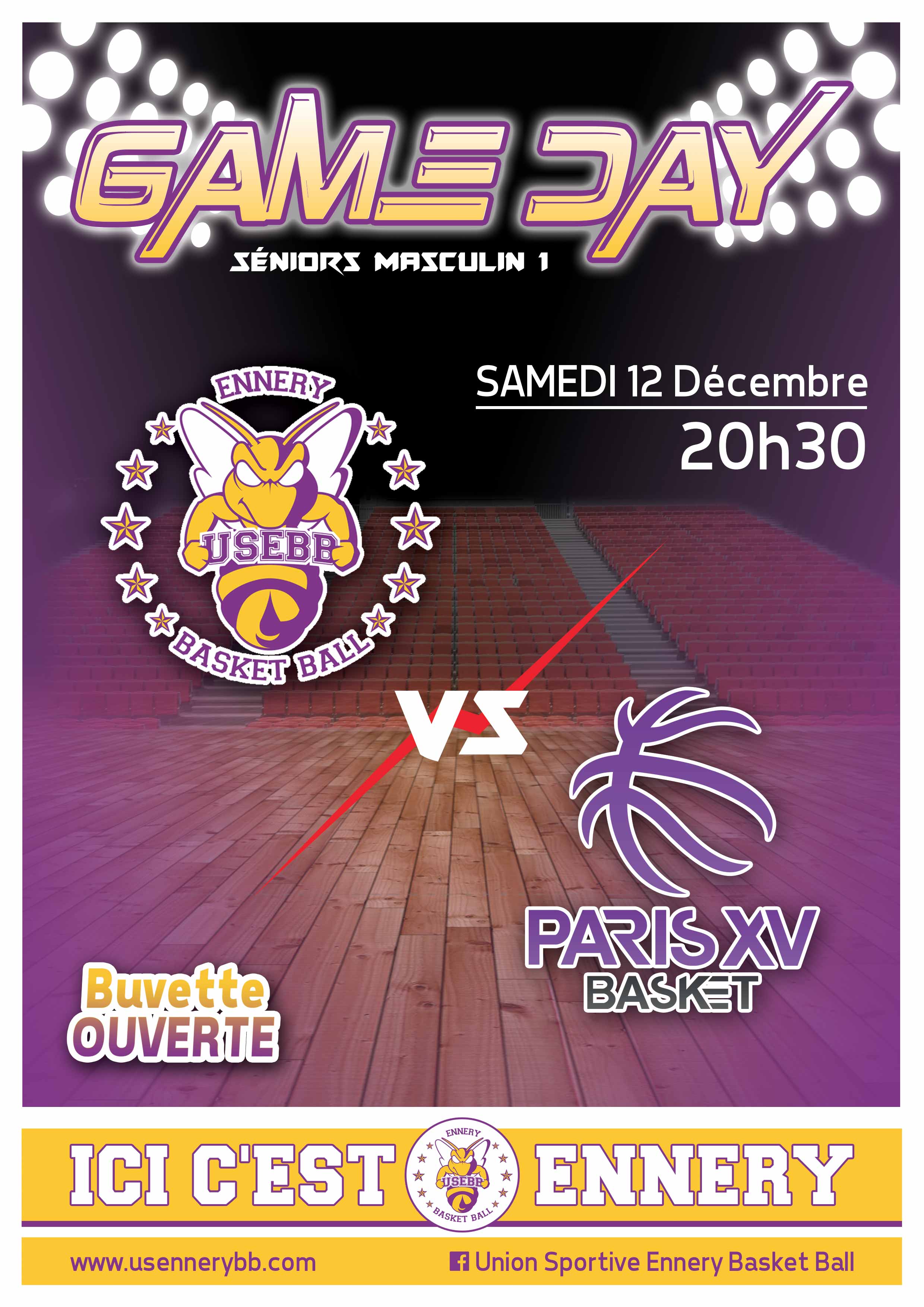 Affiche Union Sportive Ennery Basket-Ball