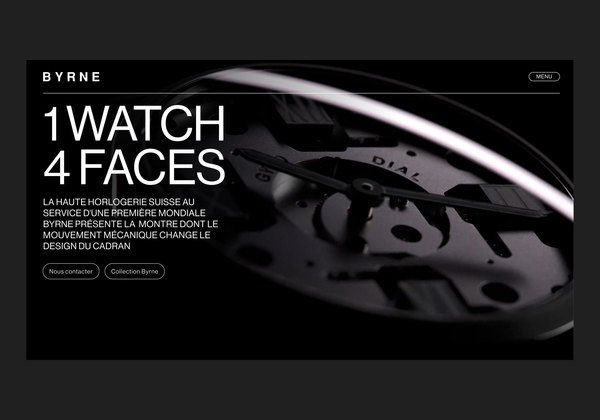 Site Webflow BYRNE Watch