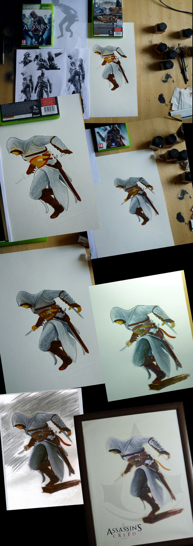 Etapes d'illustration "assassin's creed"