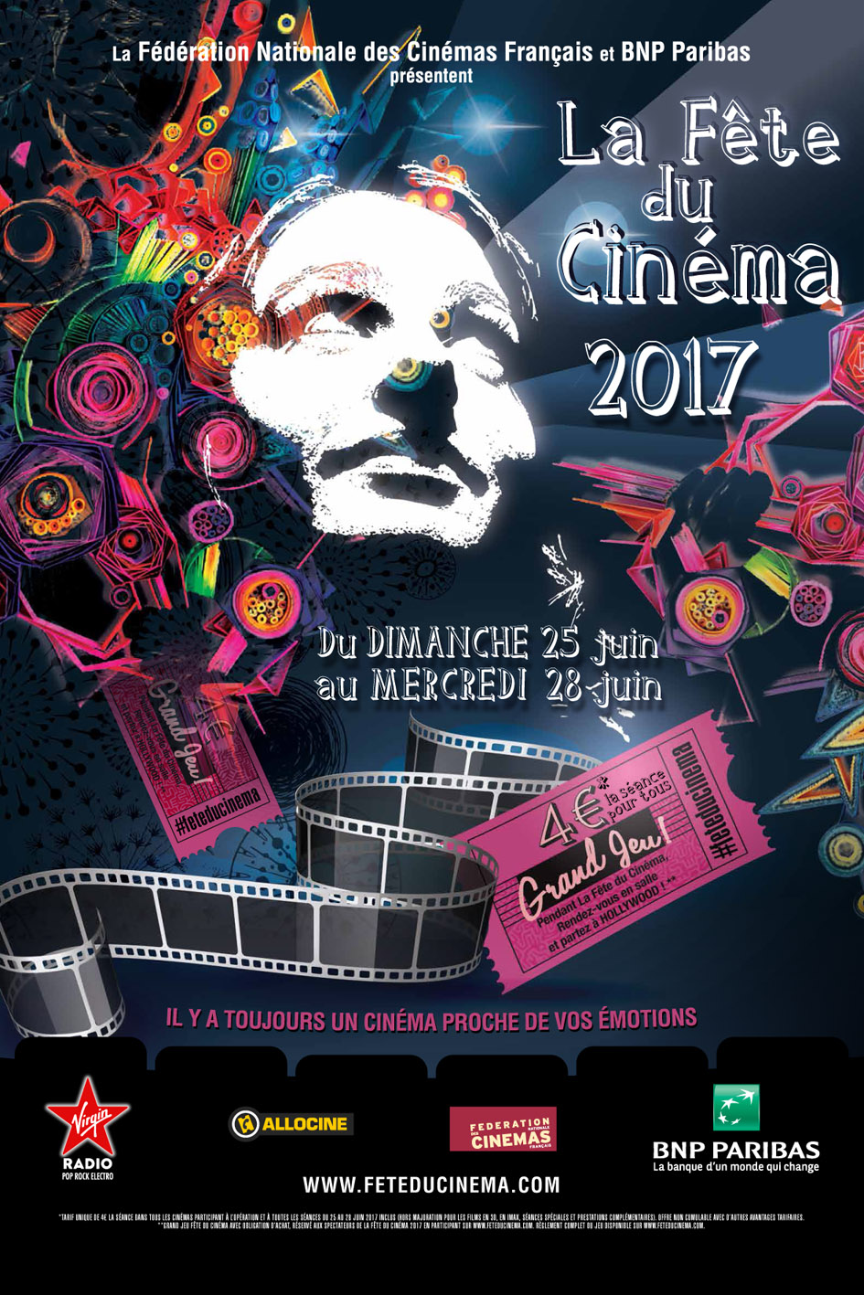 Affiche Fte du Cinma 2017