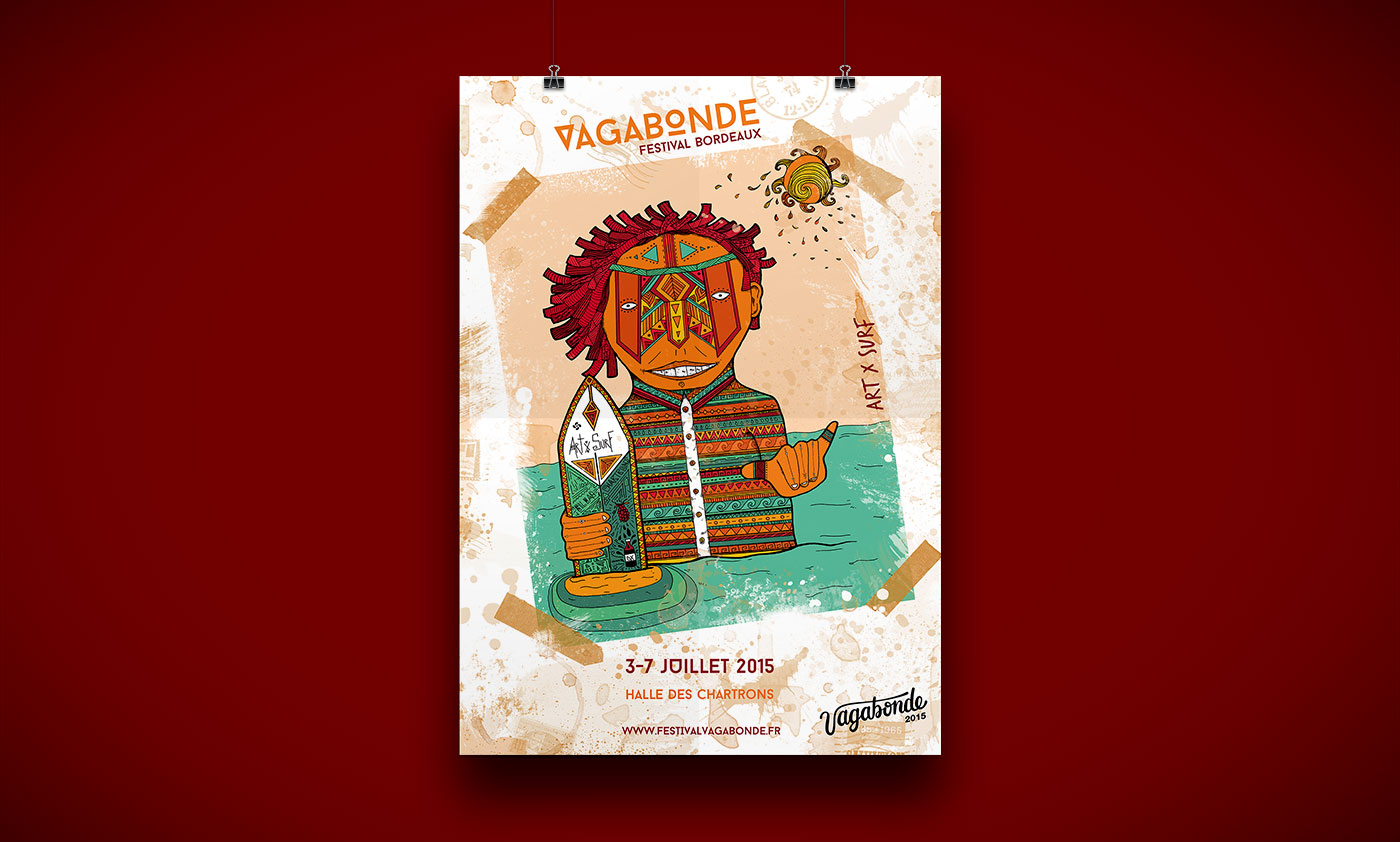 Affiche Vagabonde festival 2015 