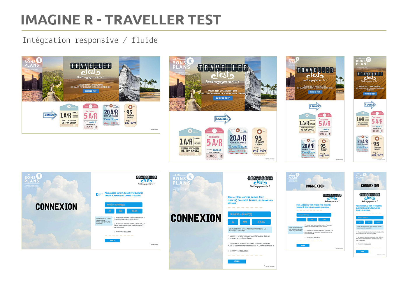 Exemple site responsive - Imagine R - Traveller Test